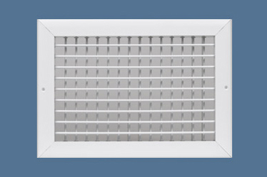 Aluminum double-deflection supply register