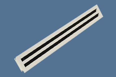 Linear slot diffuser in aluminum